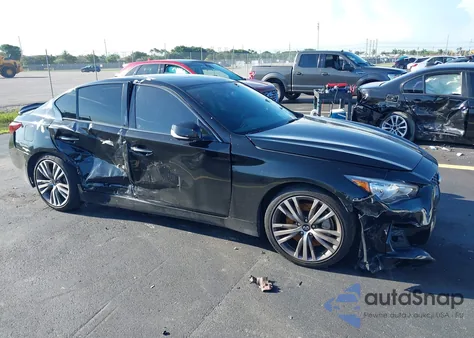 2019 Infiniti Q50 3.0T Sport z USA, uszkodzony, nr VIN JN1EV7AP7KM516656